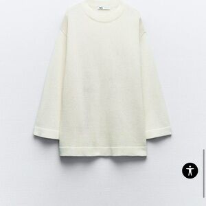 New with Tag LINEN BLEND PLAIN KNIT SWEATER